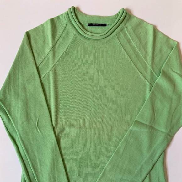 Green Knit Long Sleeve by Elie Tahari -100% CASHMERE - Picture 1 of 4